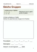 Vorschau - Arbeitsblätter - Malnehmen und Teilen im Herbst Arbeitsheft Klasse 2–3 - Seite 1