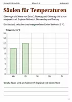 Vorschau - Arbeitsblätter - Temperaturen im Herbst als Diagramm Arbeitsheft Klasse 3–4 - Seite 2