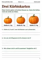 Vorschau - Arbeitsblätter - Wie schwer ist ein Kürbis Arbeitsheft Klasse 2–3 - Seite 2