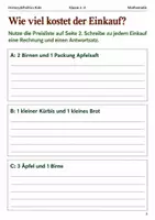 Vorschau - Arbeitsblätter - Herbstmarkt Einkaufen und Rückgeld Arbeitsheft Klasse 3–4 - Seite 2