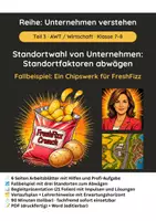 Vorschau - Stundenentwürfe - Standortwahl von Unternehmen: Standortfaktoren abwägen – Fallbeispiel Chipswerk | AWT / Wirtschaft Klasse 7–8 - Deckblatt