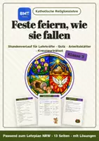 Vorschau - Arbeitsblätter - Weihnachten Ostern Kirchenjahr Klasse 3 - Deckblatt