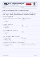 Vorschau - Arbeitsblätter - Englisch Musik Songteile Quiz Klasse 4 - Seite 3