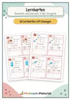 Vorschau - Fördermaterial/Inklusion - Materialpaket: Lernkarten Zweisatz und Dreisatz - Seite 1