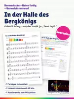 Vorschau - Stundenentwürfe - In der Halle des Bergkönigs (Grieg) – Boomwhacker Noten farbig + Unterrichtsentwurf - Deckblatt