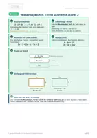 Vorschau - Merkblätter - GRATIS: Wissensspeicher „Terme Schritt für Schritt 2“ (G-Kurs) – alle Merkboxen auf einer Seite - Seite 2