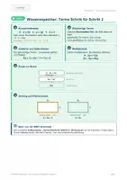 Vorschau - Merkblätter - GRATIS: Wissensspeicher „Terme Schritt für Schritt 2“ (G-Kurs) – alle Merkboxen auf einer Seite - Seite 1