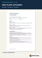 Vorschau - Klassenarbeiten - Soziale Ungleichheit | SoWi-Klausur Q1/Q2 NRW mit EWH - Seite 1