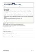 Vista previa - Hojas de trabajo - Reyes Magos – Carta en inglés gratis 1º ESO - página 1