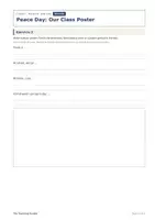 Vista previa - Hojas de trabajo - Día de la Paz – Ficha gratis de inglés 1º ESO - página 2