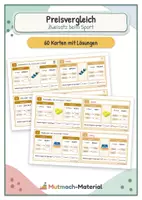 Vorschau - Fördermaterial/Inklusion - Preisvergleich Sportartikel (Zweisatz, Angebote vergleichen) - Deckblatt