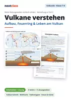 Vorschau - Arbeitsblätter - Vulkane verstehen: Feuerring & Leben am Vulkan - Deckblatt