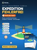Vorschau - Unterrichtsreihen - Nominalisierung & Großschreibung Klasse 5/6 – Lernjob G/M/E - mit Lösungen - Deckblatt