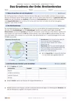 Vorschau - Arbeitsblätter - Gradnetz der Erde | Klasse 5/6 | 4 Arbeitsblätter mit Lösungen - Seite 2