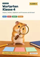 Vorschau - Arbeitsblätter - Wortarten Klasse 4: Nomen, Verben, Adjektive, Pronomen, mit Lösungen - Deckblatt
