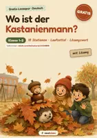 Vorschau - Stationenlernen - Lesespur Herbst: Wo ist der Kastanienmann? - Seite 1