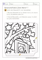 Vorschau - Arbeitsblätter - Gemeinschaftsbild Sankt Martin – 24 Teile - Seite 2
