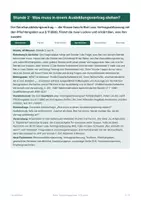Vorschau - Stundenentwürfe - Berufsausbildungsvertrag BBiG WiSo (Std 2) - Seite 1
