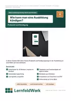 Vorschau - Stundenentwürfe - Probezeit und Kündigung WiSo (Std 4) - Deckblatt