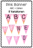 Vorschau - Poster - Pinke Banner für eine Wimpelkette - Deckblatt