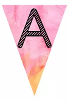 Vorschau - Poster - Pinke Banner für eine Wimpelkette - Seite 1