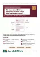 Vorschau - Stundenentwürfe - Mängelrüge schreiben DIN 5008 WiSo (Std 5) - Deckblatt