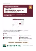 Vorschau - Stundenentwürfe - Lieferungsverzug prüfen WiSo (Std 6) - Deckblatt