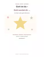 Vorschau - Arbeitsblätter - Gott ist da – Ein Stern voller Hoffnung ⭐ Religion & Advent - Deckblatt