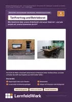 Vorschau - Unterrichtsreihen - Betriebsrat Tarifrecht Reihenplanung WiSo - Deckblatt