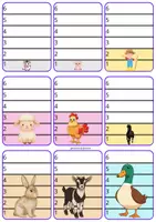 Aperçu - Feuilles d'exercices - Jeu de bataille de la ferme 🚜 - Page de couverture