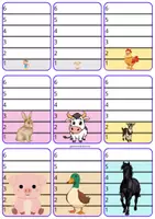 Aperçu - Feuilles d'exercices - Jeu de bataille de la ferme 🚜 - Page 2