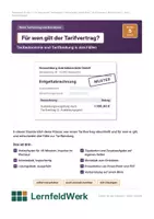 Vorschau - Stundenentwürfe - Tarifbindung Tarifvertrag WiSo (Std 5) - Deckblatt