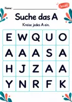 Vorschau - Arbeitsblätter - Buchstaben finden Klasse 1 – Natur entdecken | Deutsch Klasse 1 | 10 Arbeitsblätter als PDF - Seite 2