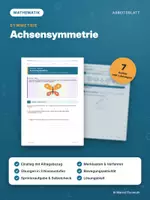 Vorschau - Arbeitsblätter - ACHSENSYMMETRIE – differenziert mit Lösungen - Deckblatt