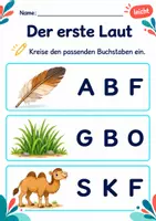 Vorschau - Arbeitsblätter - Anlaute hören Klasse 1 – Natur entdecken | Deutsch Klasse 1 | 10 Arbeitsblätter als PDF - Seite 3