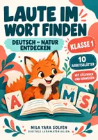 Vorschau - Arbeitsblätter - Laute im Wort finden Klasse 1 – Natur entdecken | Deutsch Klasse 1 | 10 Arbeitsblätter als PDF - Deckblatt