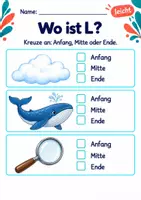Vorschau - Arbeitsblätter - Laute im Wort finden Klasse 1 – Natur entdecken | Deutsch Klasse 1 | 10 Arbeitsblätter als PDF - Seite 2