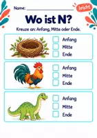 Vorschau - Arbeitsblätter - Laute im Wort finden Klasse 1 – Natur entdecken | Deutsch Klasse 1 | 10 Arbeitsblätter als PDF - Seite 3