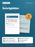 Vorschau - Arbeitsblätter - SCHRÄGBILDER VON KÖRPERN – differenziert mit Lösungen - Deckblatt