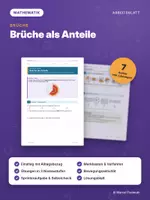 Vorschau - Arbeitsblätter - GRUNDLAGEN BRÜCHE – differenziert mit Lösungen - Deckblatt