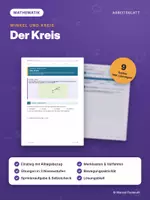 Vorschau - Arbeitsblätter - KREISE– differenziert mit Lösungen - Deckblatt
