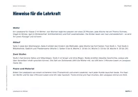 Vorschau - Unterrichtsreihen - Leseband Winter Klasse 2 | 4 Wochen tägliche Lesezeit | Tandemlesen, Blitzlesen, Theaterlesen - Seite 2