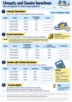 Vorschau - Arbeitsblätter - 💰 Umsatz ist nicht gleich Gewinn! 👟 | Kosten, Fixkosten, variable Kosten, Deckungsbeitrag & Gewinnschwelle berechnen | Sneaker-Shop mit Praxisaufgaben, Arbeitsblättern, Lösungen, Präsentation & Reflexion | WBS Wirtschaft Klasse 9–10 - Seite 3