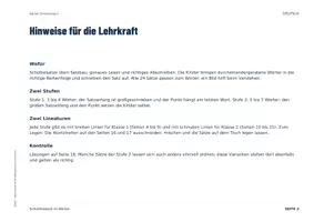 Vorschau - Arbeitsblätter - Schüttelsätze Winter | Klasse 1–2 | Satzbau und Abschreiben | 2 Stufen, 2 Lineaturen - Seite 2