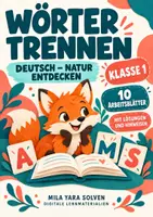 Vorschau - Arbeitsblätter - Wörter trennen Klasse 1 – Natur entdecken | Deutsch Klasse 1 | 10 Arbeitsblätter als PDF - Deckblatt