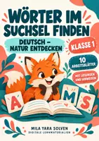 Vorschau - Arbeitsblätter - Wörter im Suchsel finden Klasse 1 – Natur entdecken | Deutsch Klasse 1 | 10 Arbeitsblätter als PDF - Deckblatt