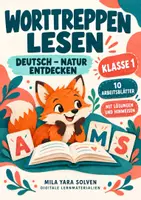 Vorschau - Arbeitsblätter - Worttreppen lesen Klasse 1 – Natur entdecken | Deutsch Klasse 1 | 10 Arbeitsblätter als PDF - Deckblatt