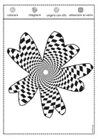 anteprima - Materiale per pittura e bricolage - Decorazioni per finestre estive – 16 fiori op art da colorare - Pagina 3