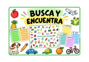 Vista previa - Unidades / Secuencias / Situaciones de Aprendizaje - Busca y encuentra 🔎 con tarjetas de escritura✏️ - página 1
