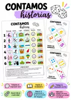 Vista previa - Unidades / Secuencias / Situaciones de Aprendizaje - 🎲 Contamos historias con pictogramas - Tablero - Portada